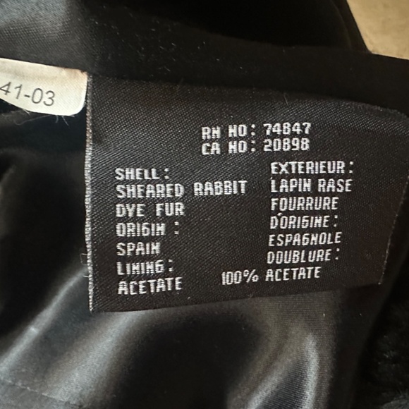 Black Fur Jacket - Andrew Marc - Picture 4 of 4